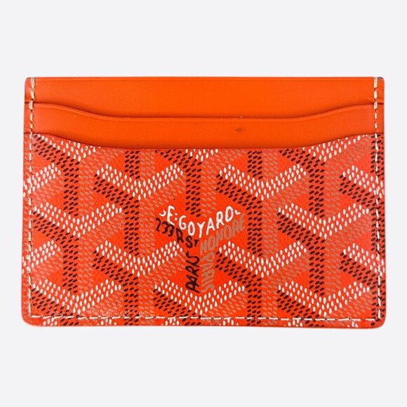 Goyard Orange Saint Sulpice Card Holder - Picture 1 of 2